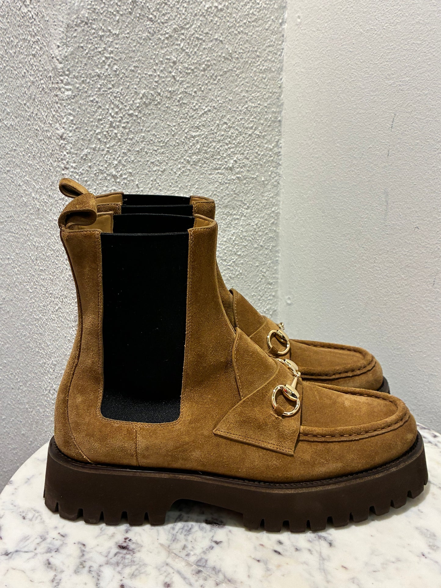 Gucci Horsebit Boots – Brown Suede - 40.5 - FULL SET 2025