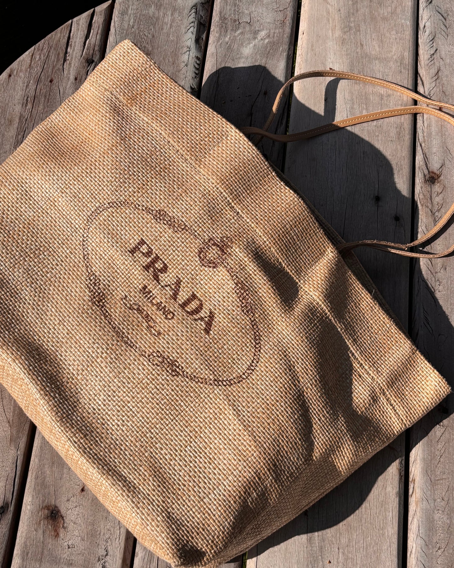 Prada Raffia Milano Net