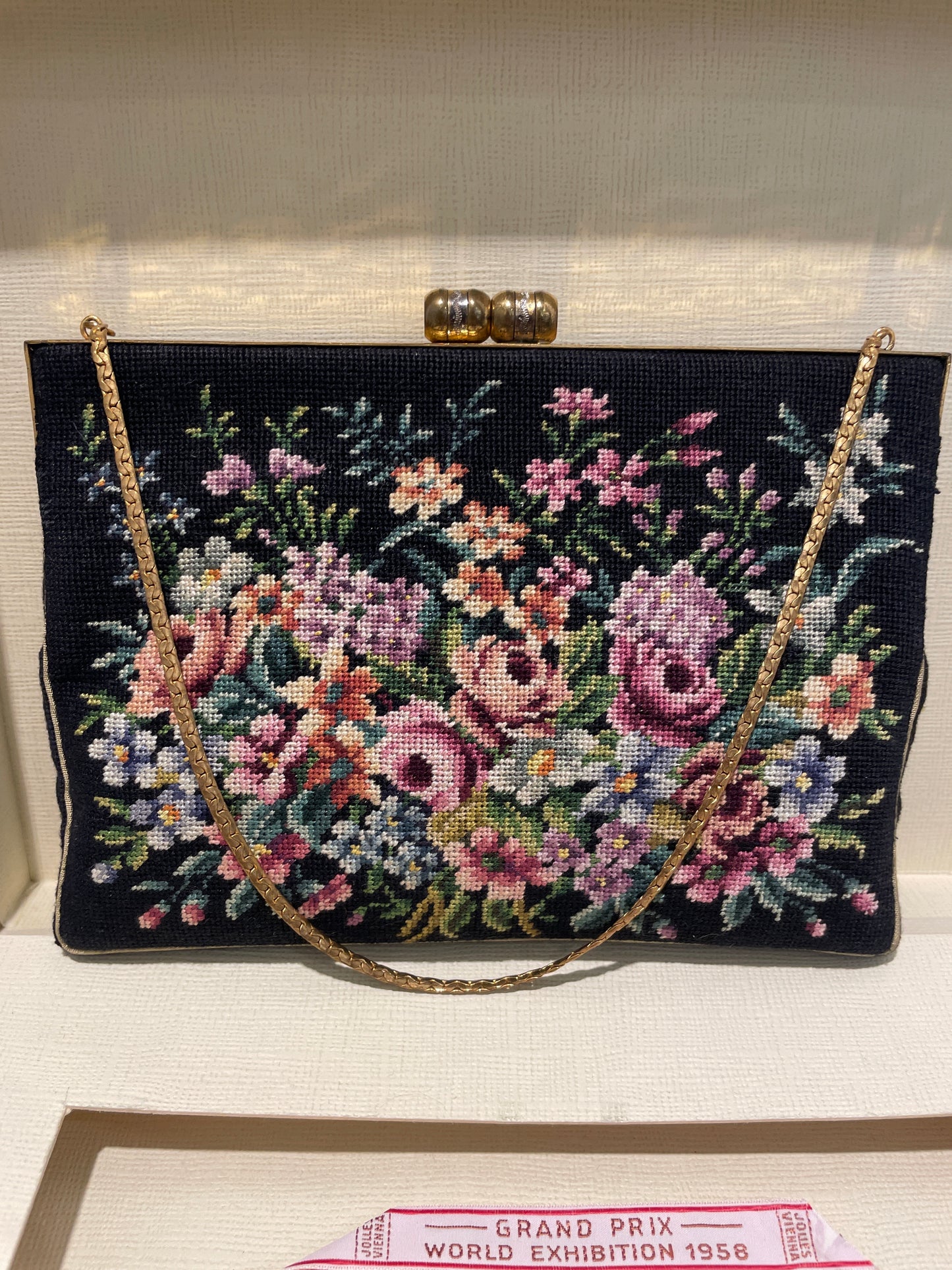 Antique J. Jolles Studios Vienna Petit Point Evening Bag – Complete with Original Box