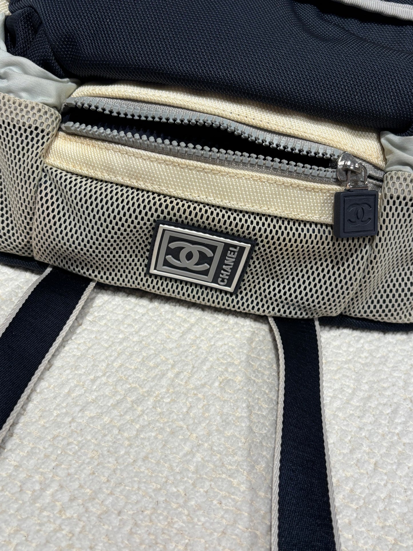 Chanel Sport Line Belt Bag – Grey & Navy Nylon
