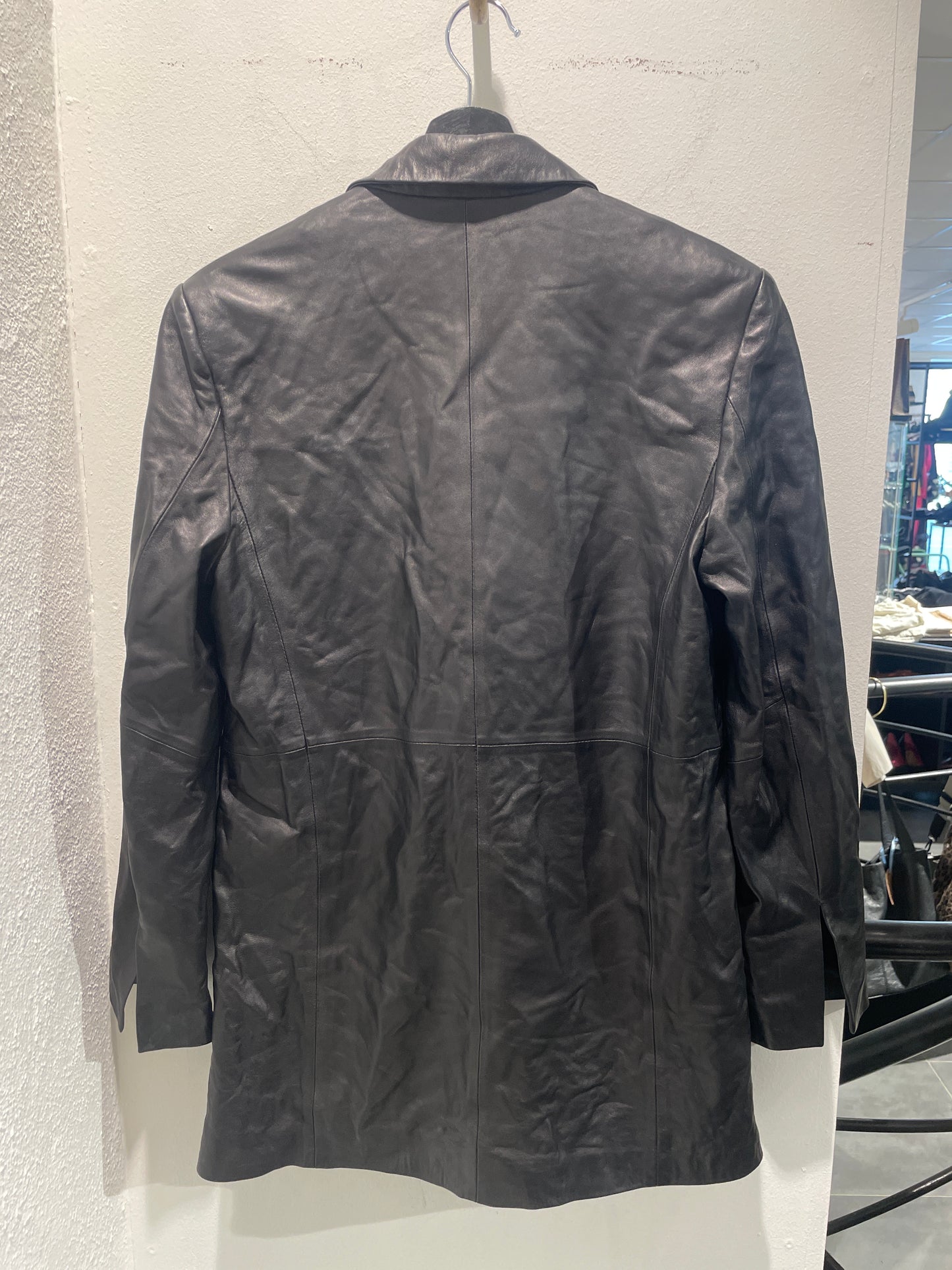 Meotine - Leather Blazer - Medinas Wardrobe - oversized  - S/M