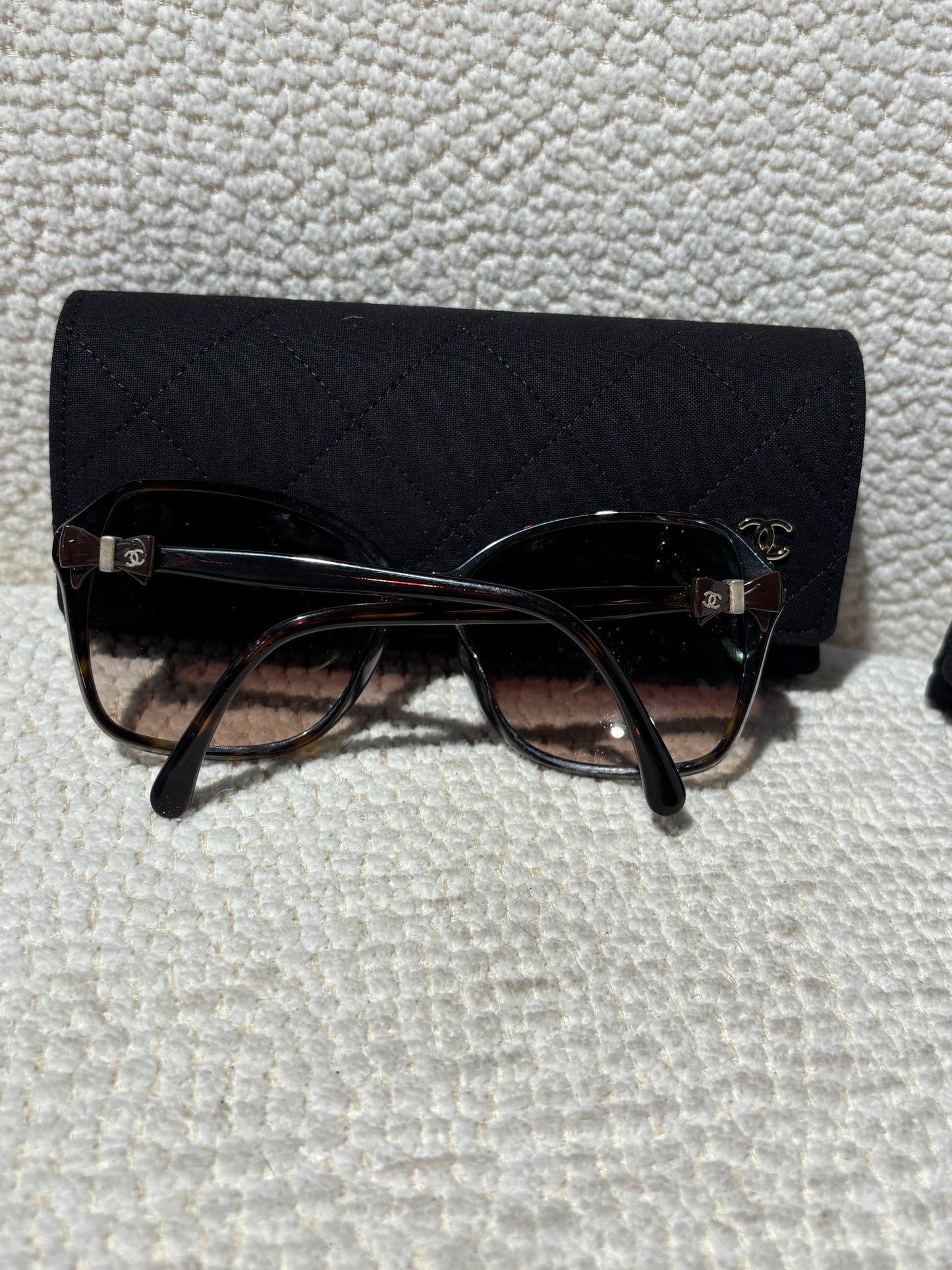 Chanel Sunglasses - Brown with Bow