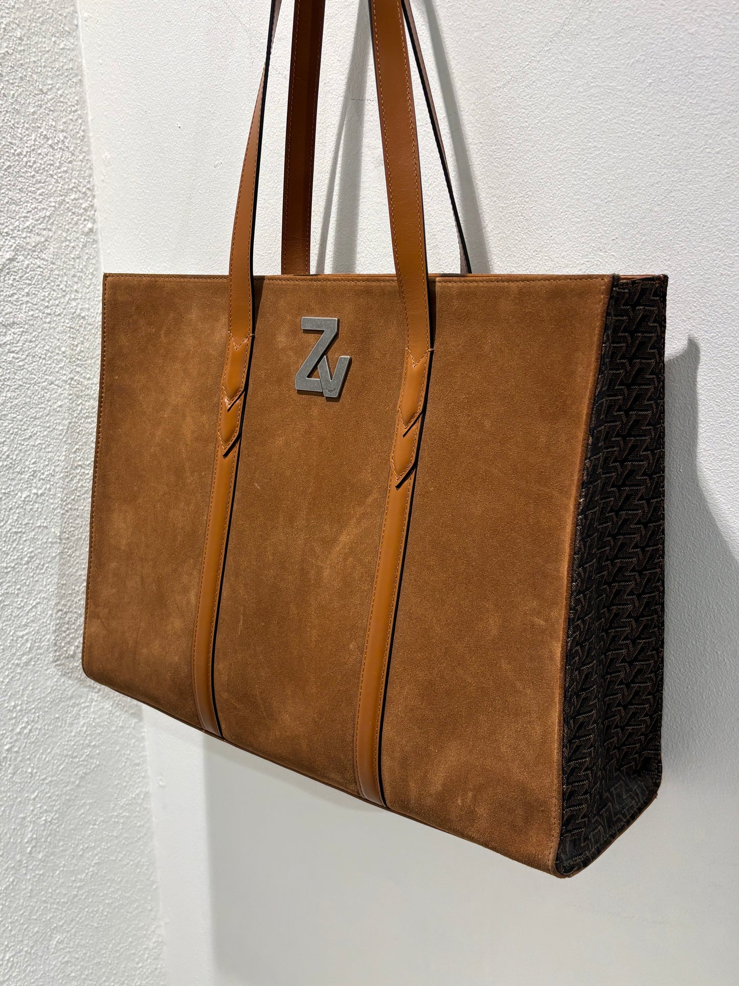 Zadig & Voltaire Tote - Cognac Leather & Suede