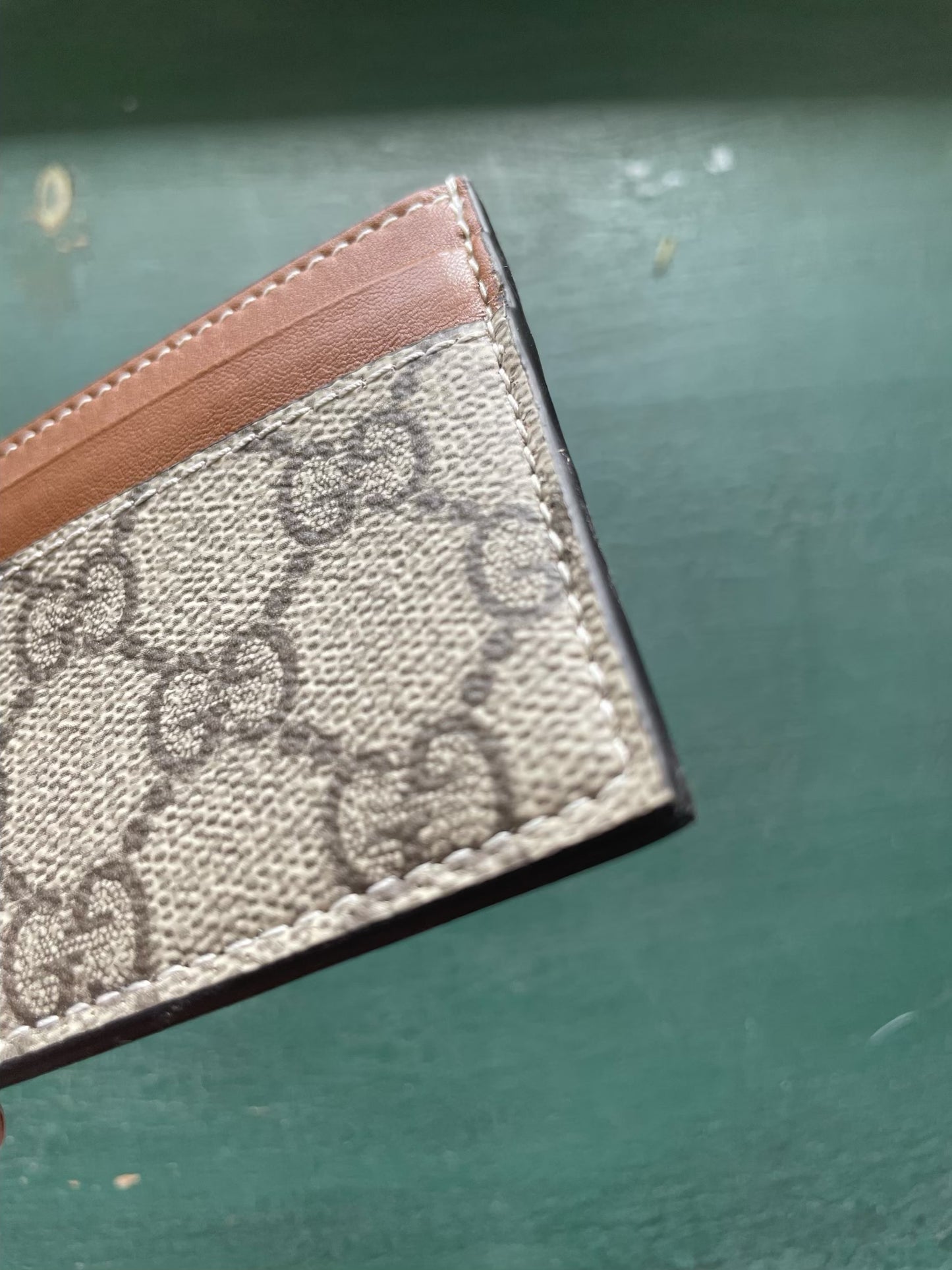 Gucci - Kortholder - Canvas og læder
