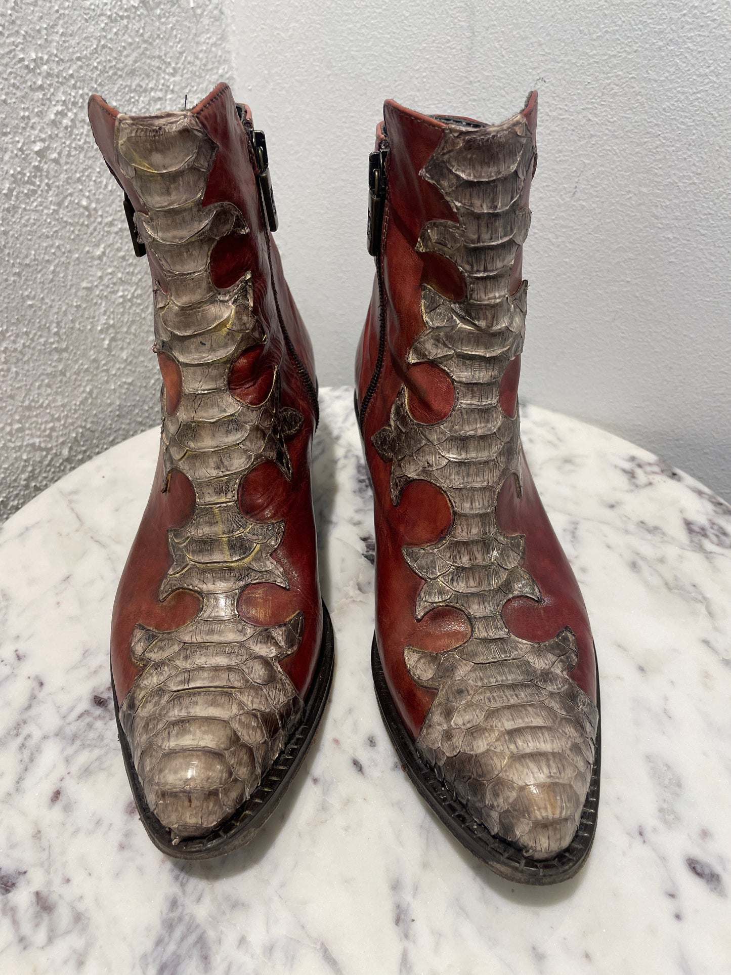 Jo Ghost Handcrafted Python Western Boots - 37,5