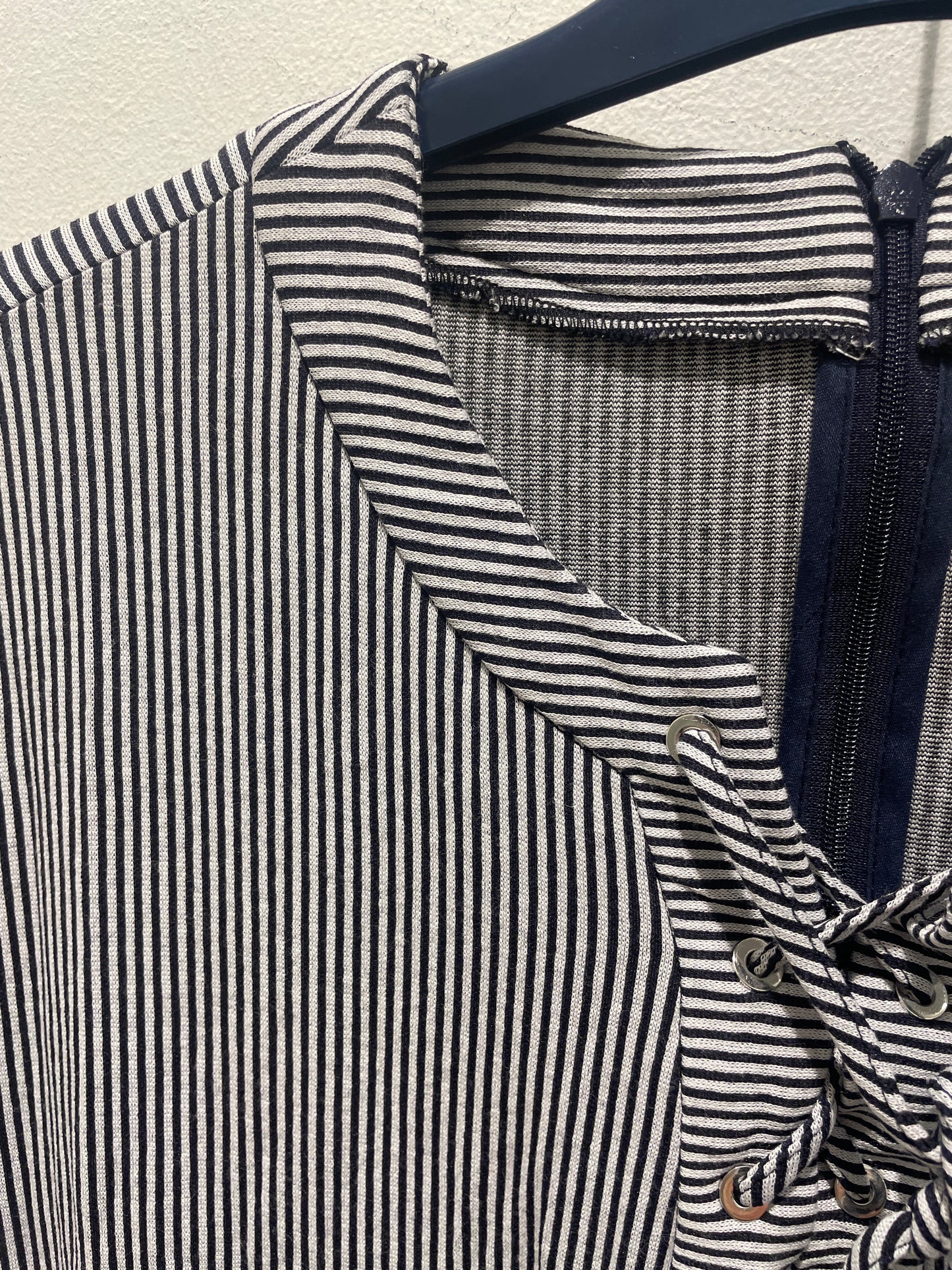 Cacharel Striped Mini Dress – Blue/White - EU38
