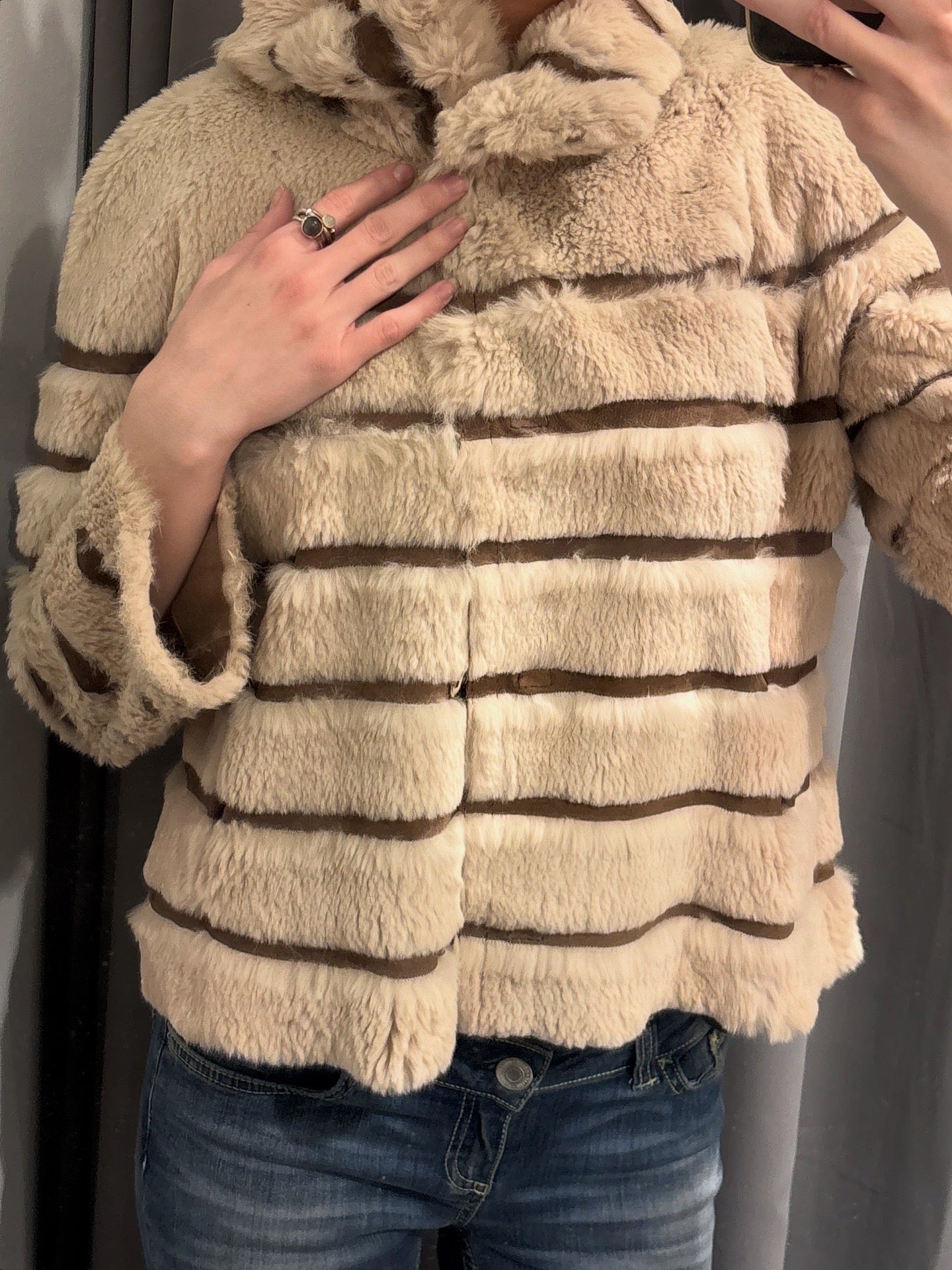 Sten Bergström Short Fur Jacket - Rabbit - Size S-M