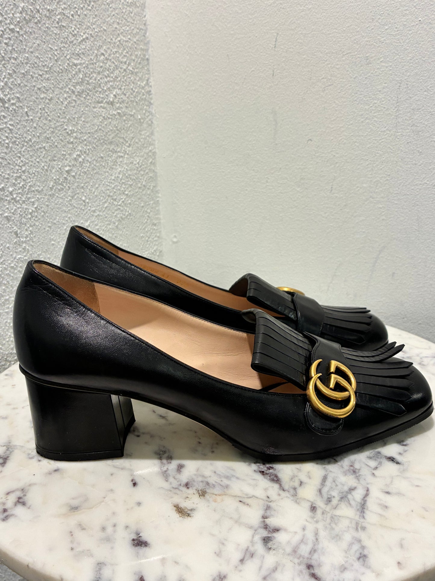 Gucci Marmont Leather Pumps – Size EU 41.5