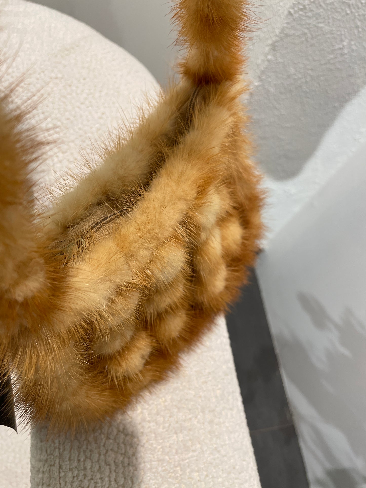 Bag of genuine mink