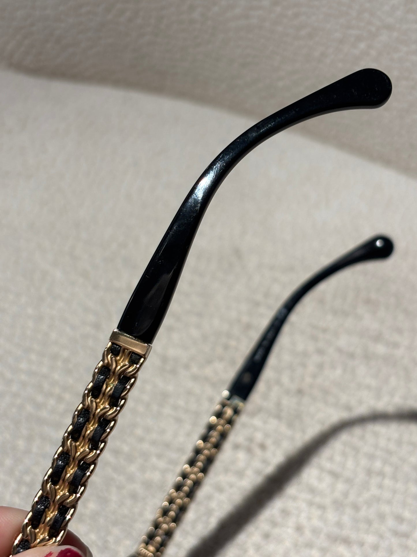Chanel Sunglasses - Black & Gold Chains