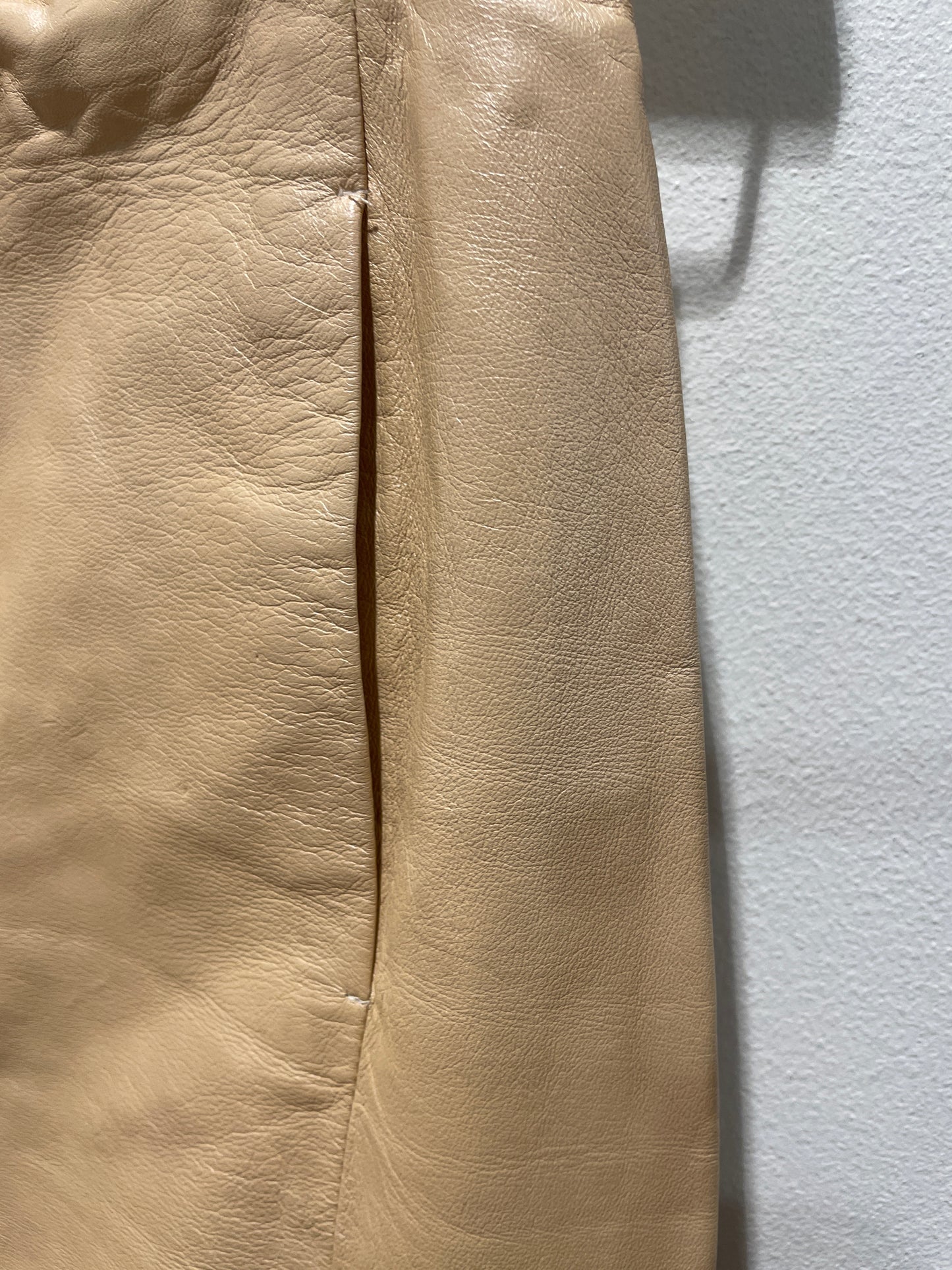 Cerruti Skirt – shiny lamb skin - S