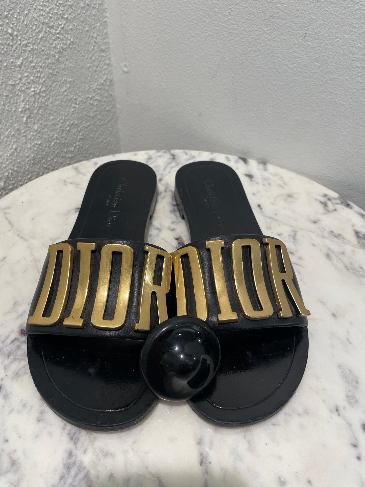 Christian Dior - Dio(r)evolution Leather Slides - 37,5