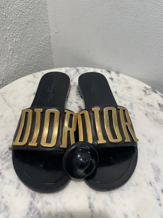 Christian Dior - Dio(r)evolution Leather Slides - 37,5