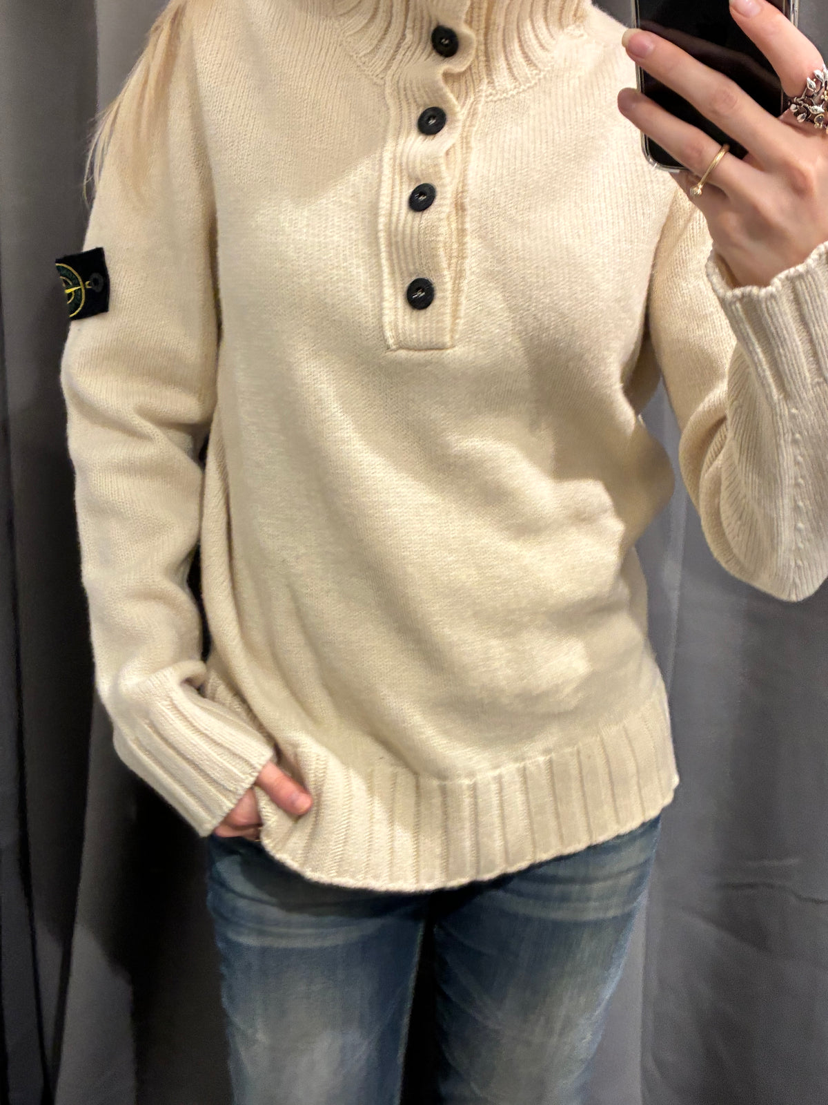 Stone Island - Wool Knit with High Neck - S & M