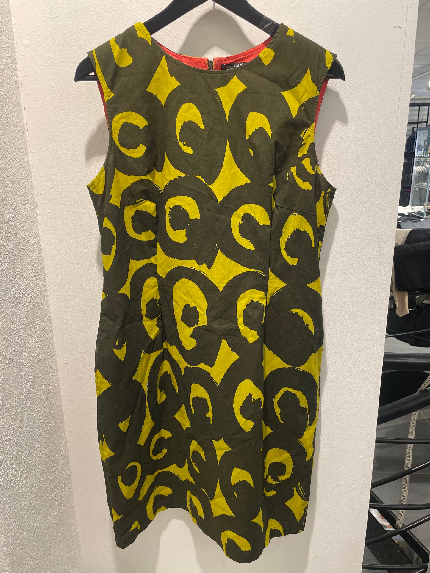 Marimekko "Truba Kissapöllö" Sleeveless Cotton Dress – Size EU 42 / Large
