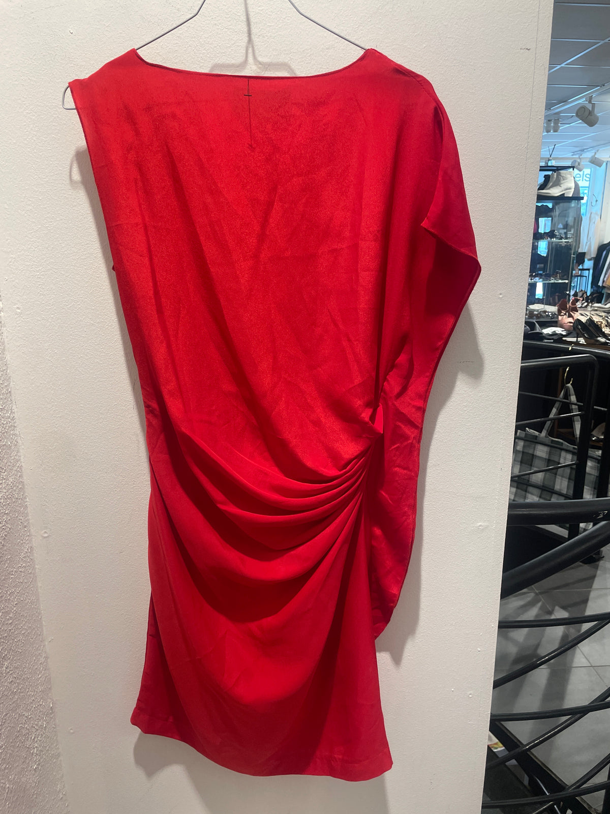 Cocoa by Alf & Terrie Sevilla red draped dress - EU 38