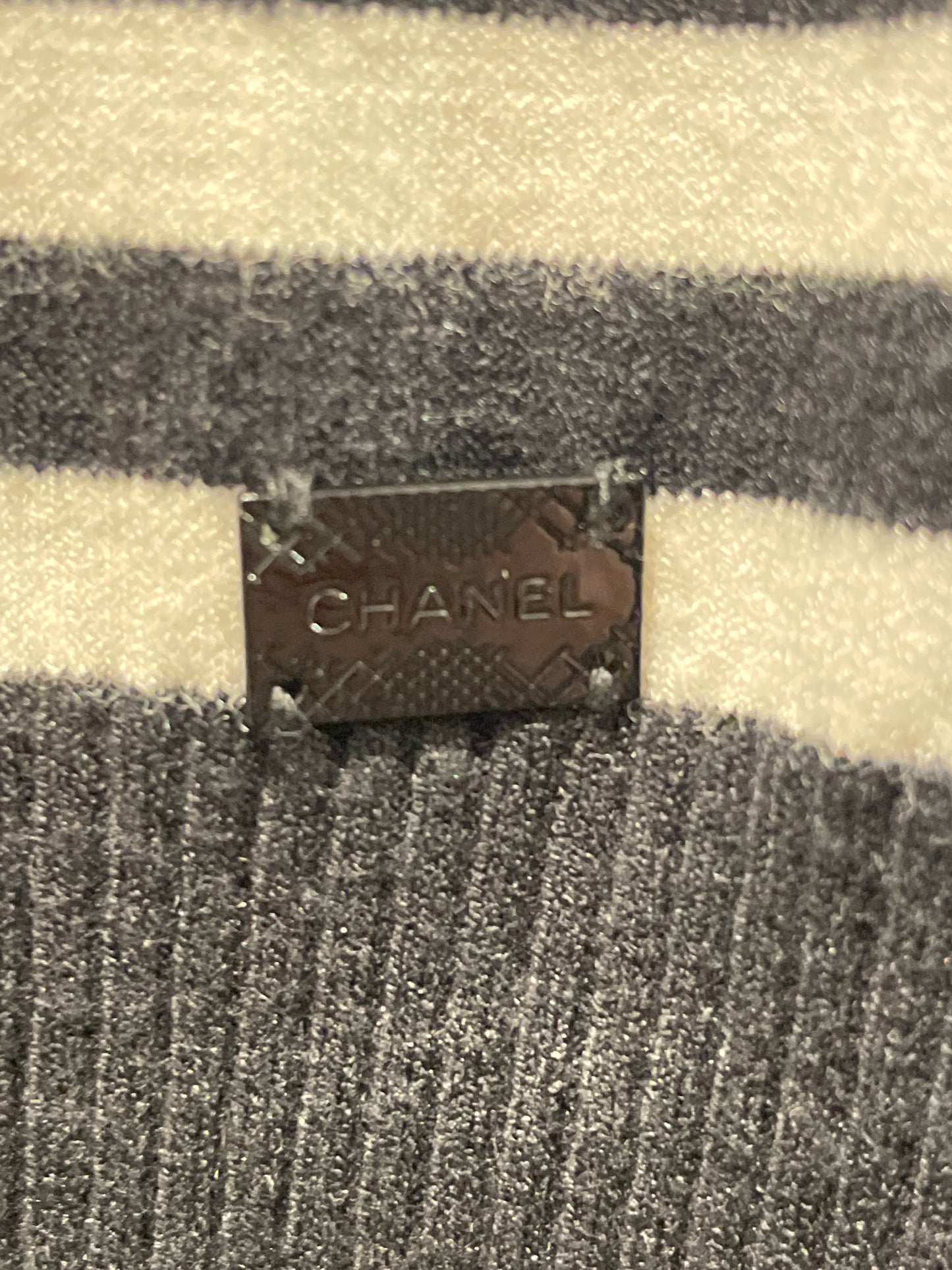 Chanel Top – Cashmere Lace Ecru and Black – EU 38