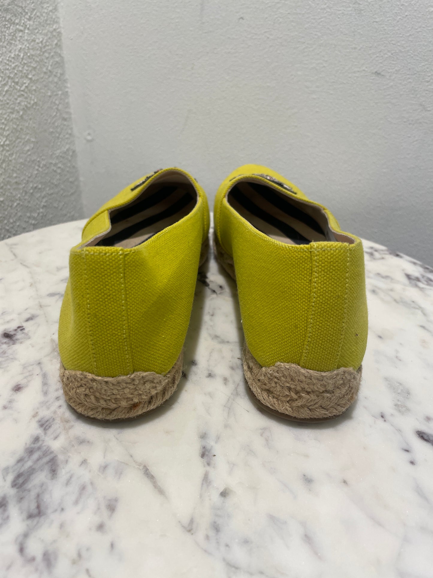 Christian Louboutin - Yellow Nanou Crest Espadrilles  – 39,5