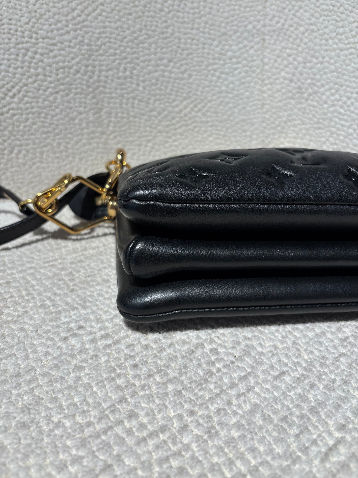 Louis Vuitton Coussin BB Bag - Black Leather & Gold Hardware