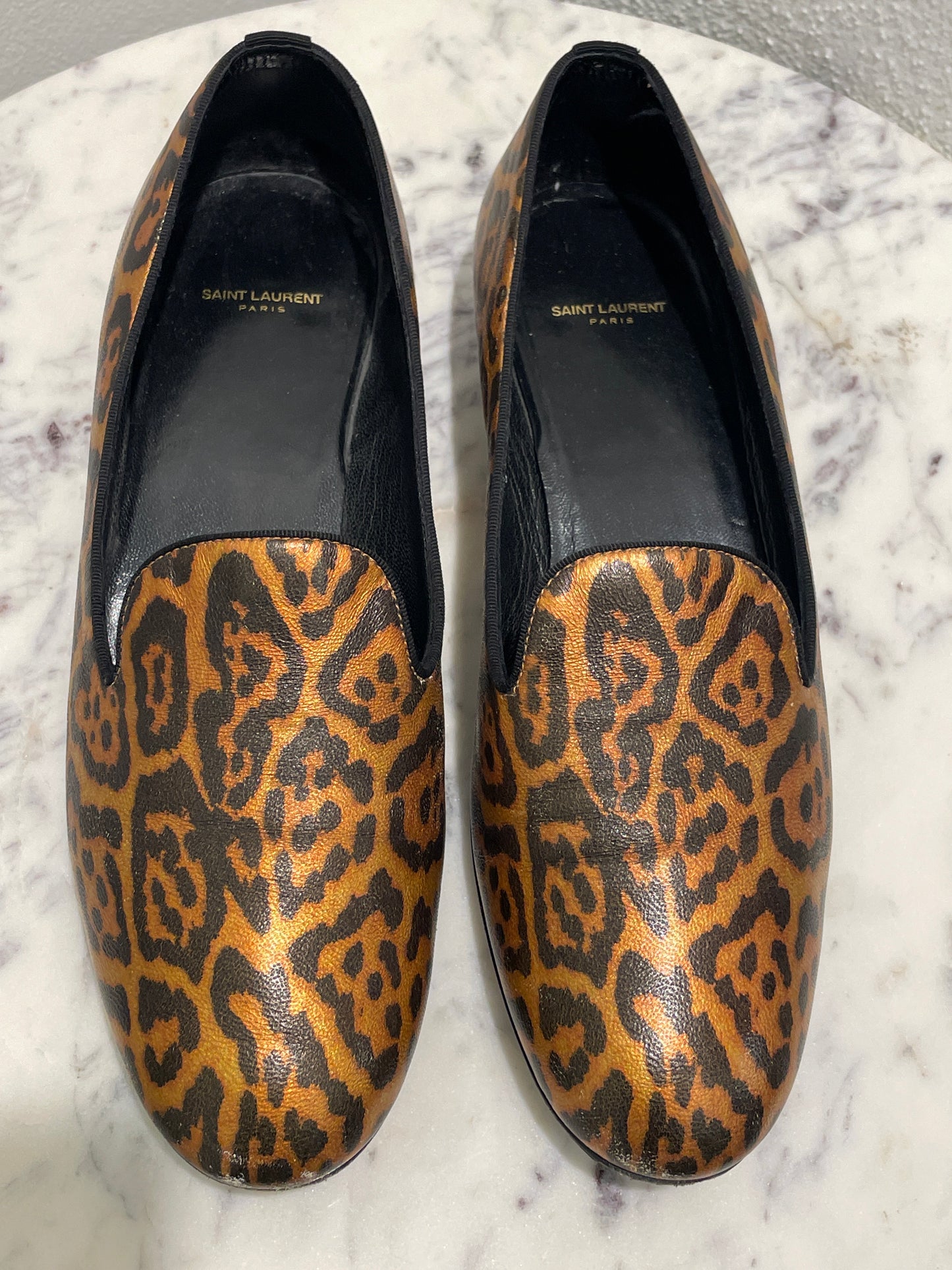 Saint Laurent Le Loafer – Leopard Print Smooth Shiny Leather - 37,5