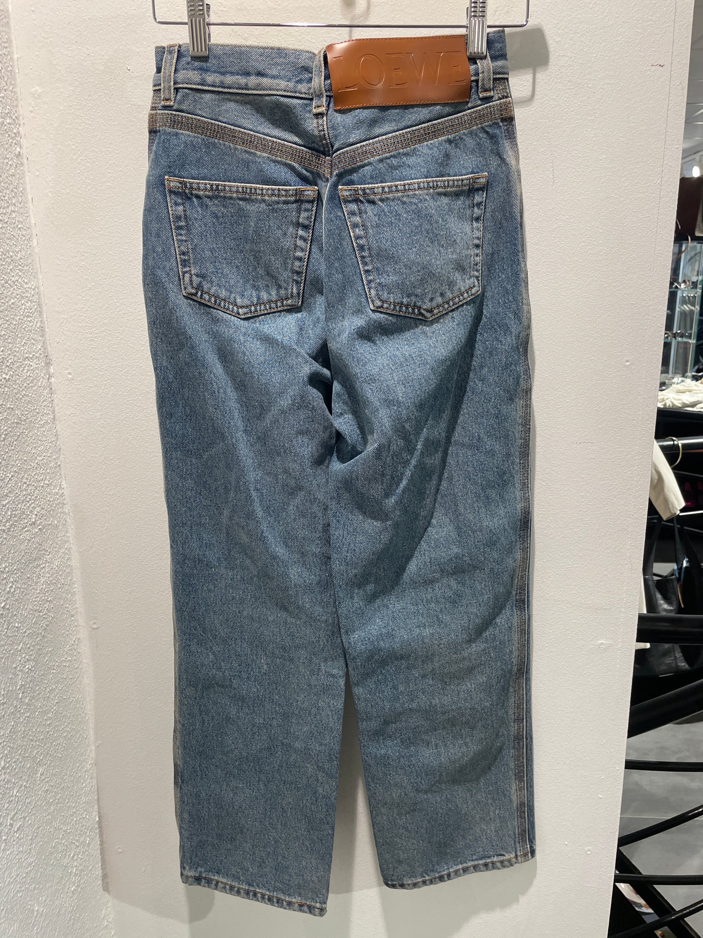 Loewe - Denim Logo pants - high rise - Medinas Wardrobe - 34