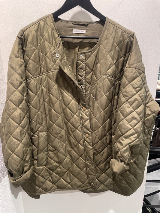 Designers Remix - oversized Thermal jacket - Khaki - Medinas Wardrobe - EU40