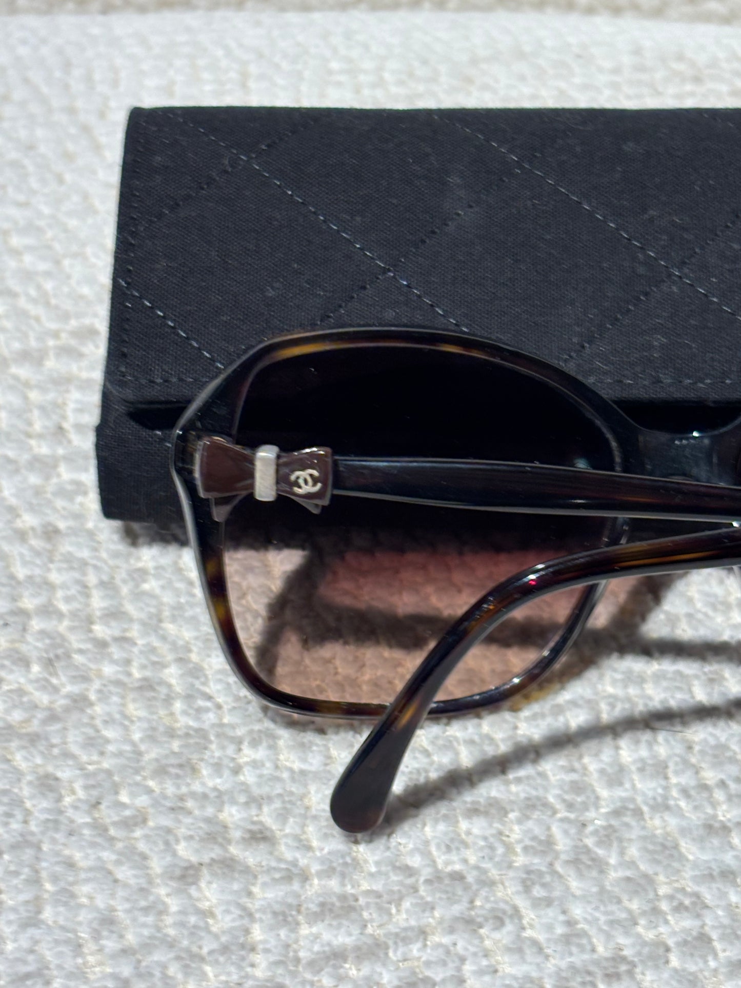 Chanel Sunglasses - Brown with Bow