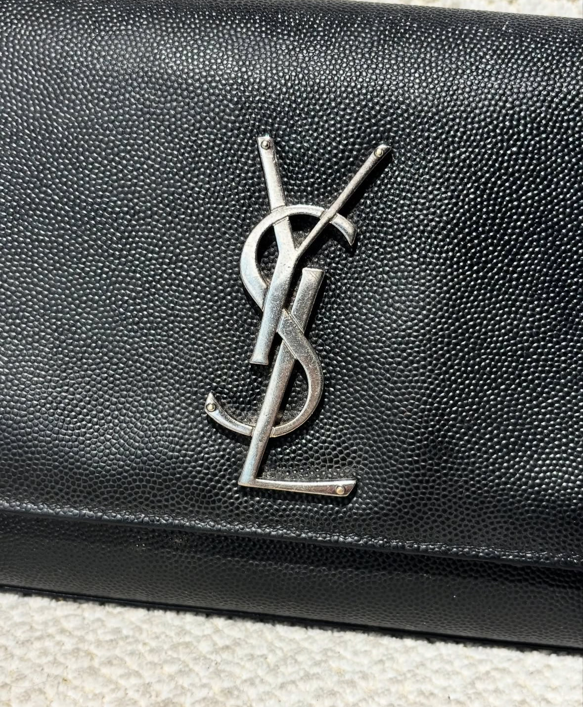 Saint Laurent - Small Kate Bag - Black with Silver Hardware