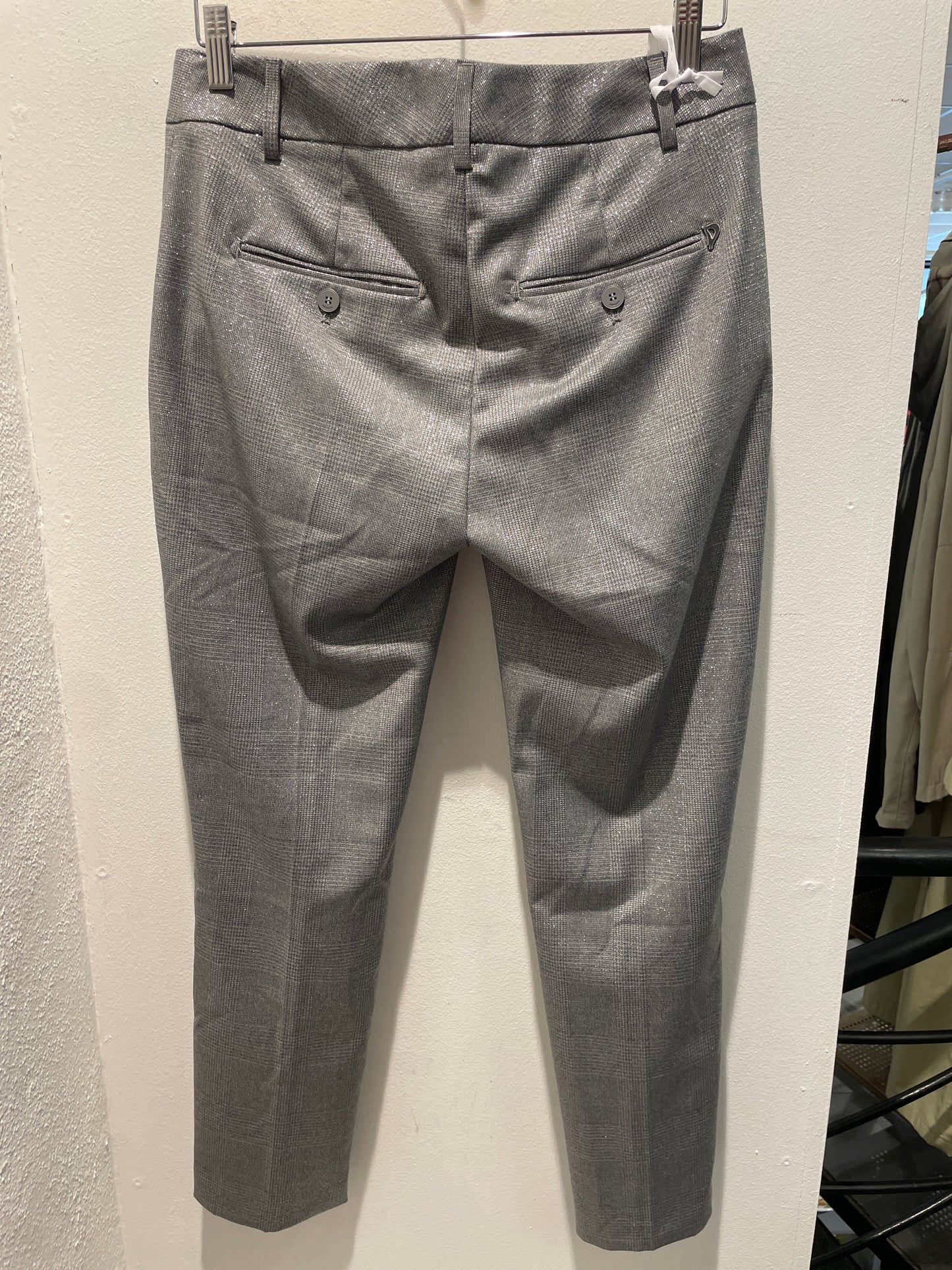 Dondup Silver Metallic Trousers - W28