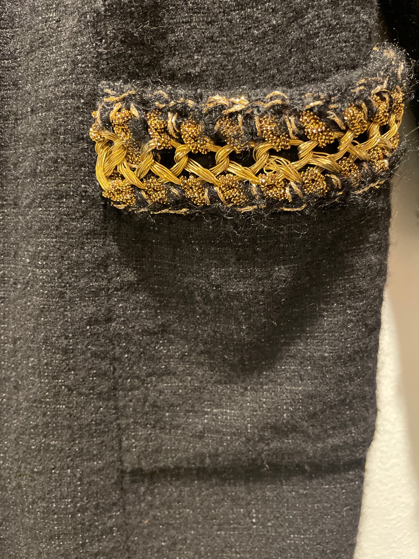 Chanel –  Boucle dress / jacket - black & gold - EU 44