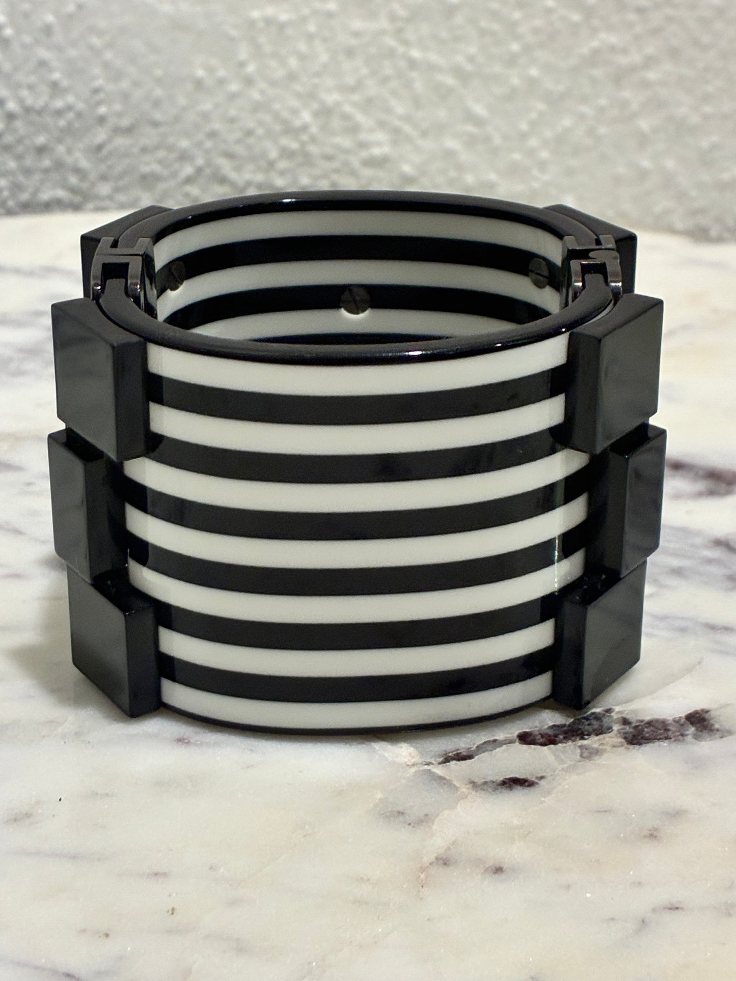 Chanel Bracelet – Black & White with Logo