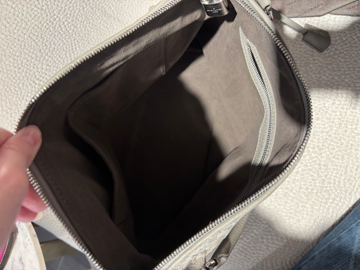 Louis Vuitton Antheia Ixia Bag – Monogram Leather in Grey