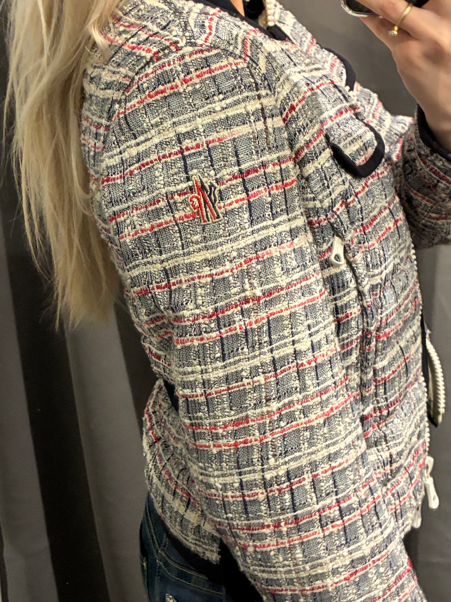 Moncler Jacket - Tweed with Logo - S/M