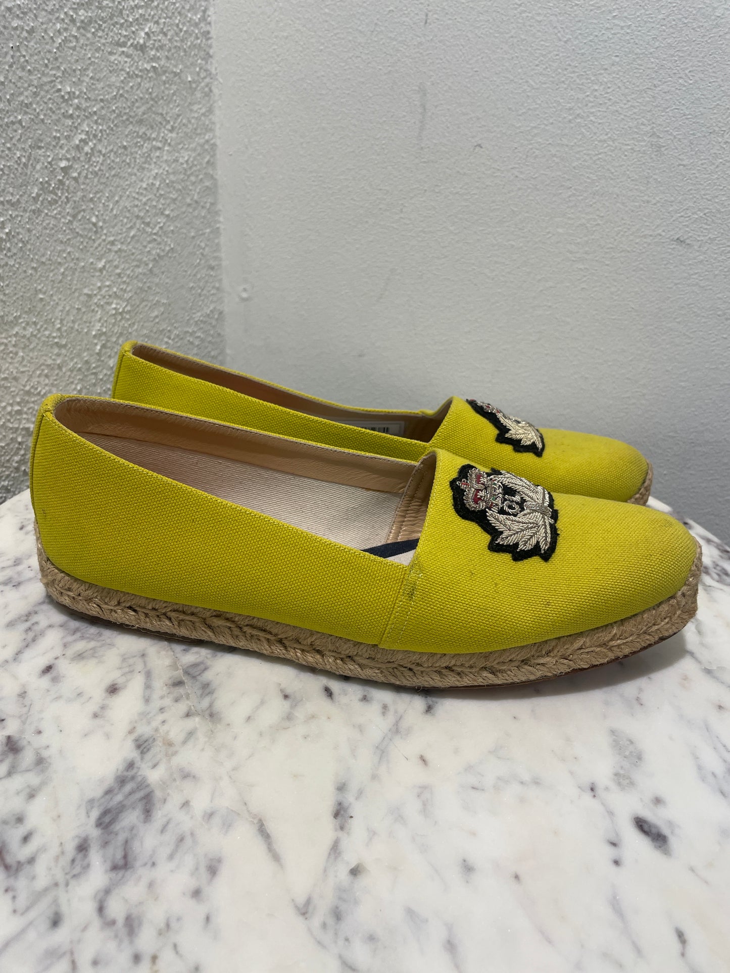 Christian Louboutin - Yellow Nanou Crest Espadrilles  – 39,5