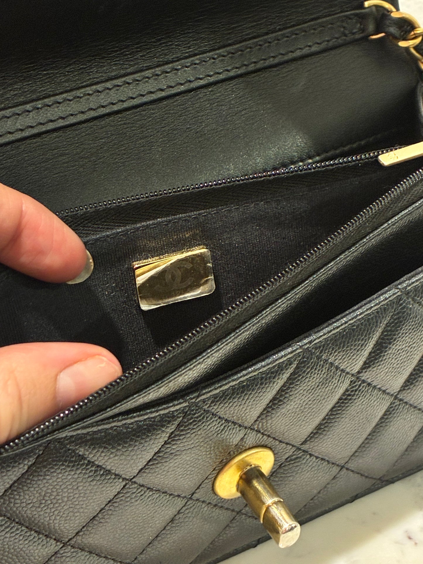 Chanel Wallet on Chain - Black Caviar & Gold Hardware - 23B 2023 - FULL SET!