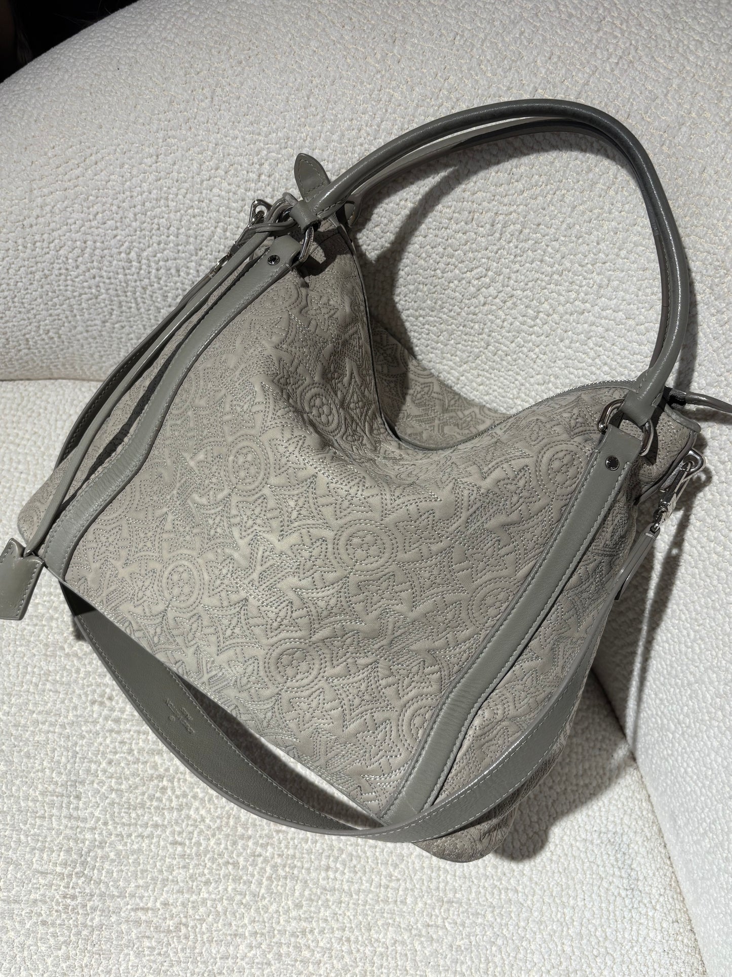 Louis Vuitton Antheia Ixia Bag – Monogram Leather in Grey