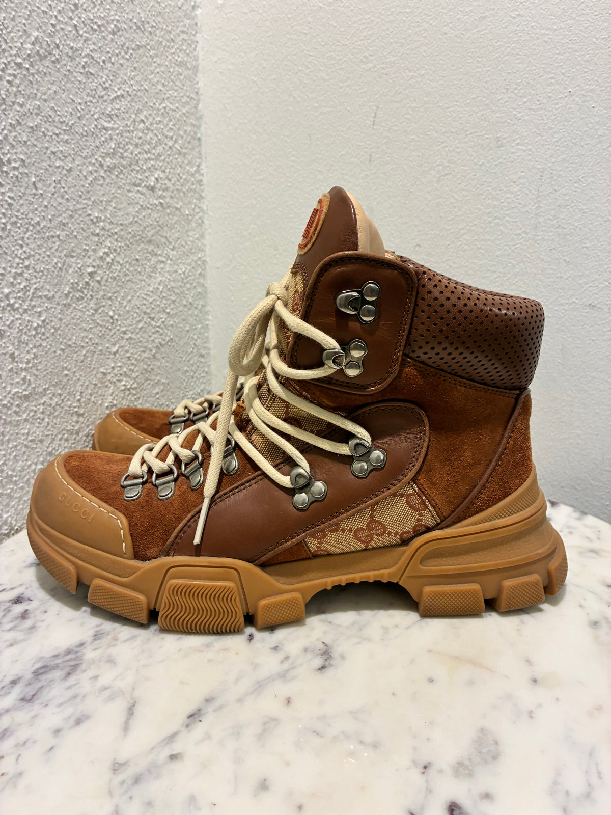 Gucci Boots – Brown with Chunky Soles - 39