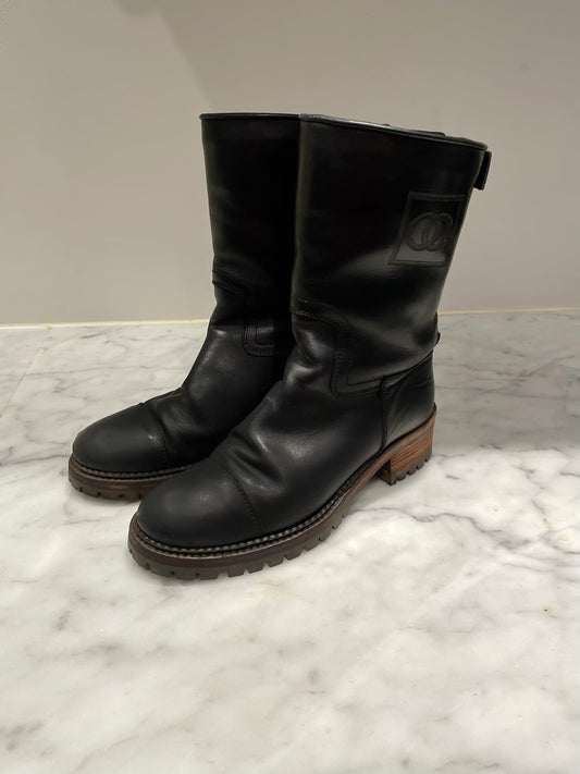 Chanel -Bikerboots - 38