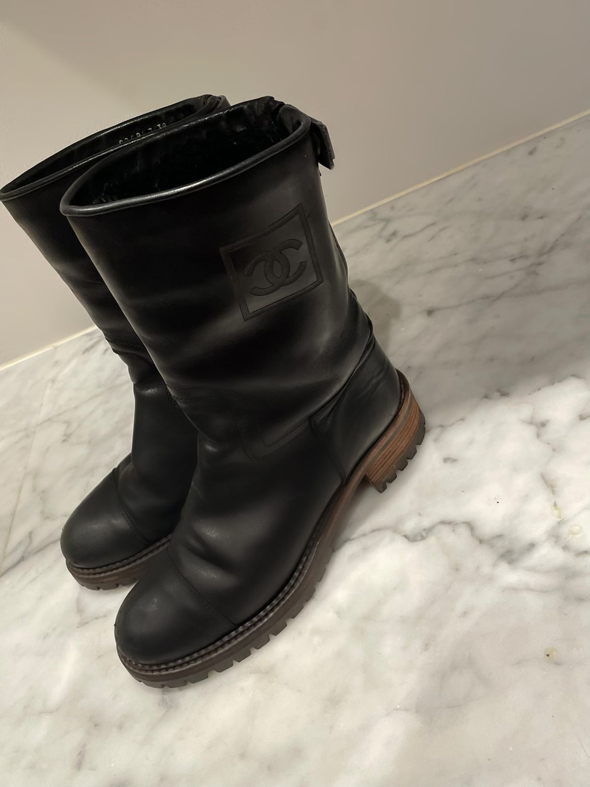 Chanel -Bikerboots - 38