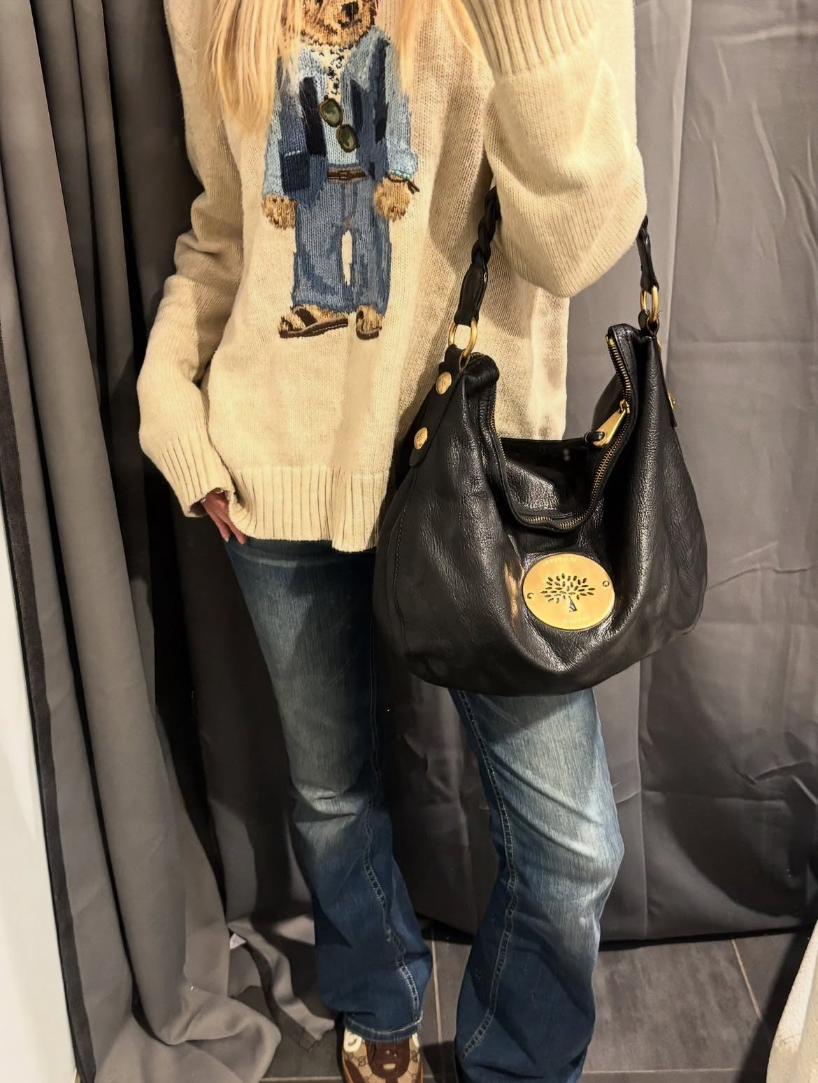 Mulberry - Black Calfskin & Gold Hardware