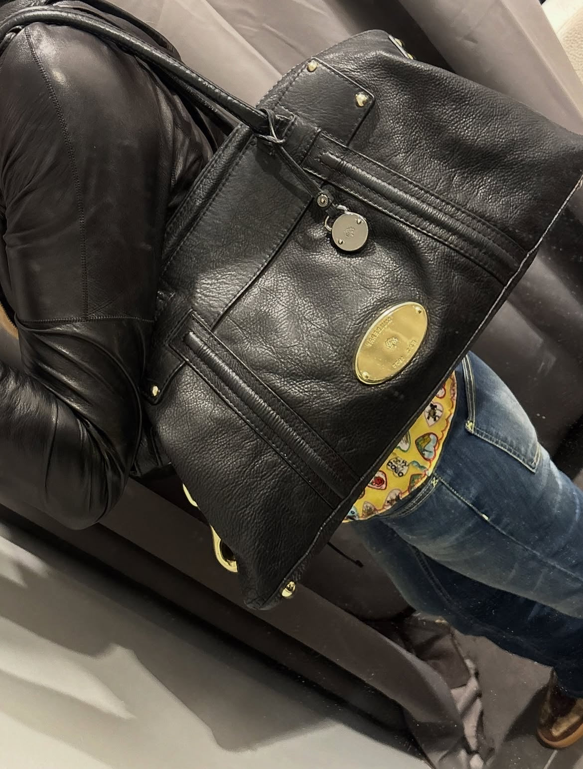 Mulberry - Black Calfskin & Gold Hardware