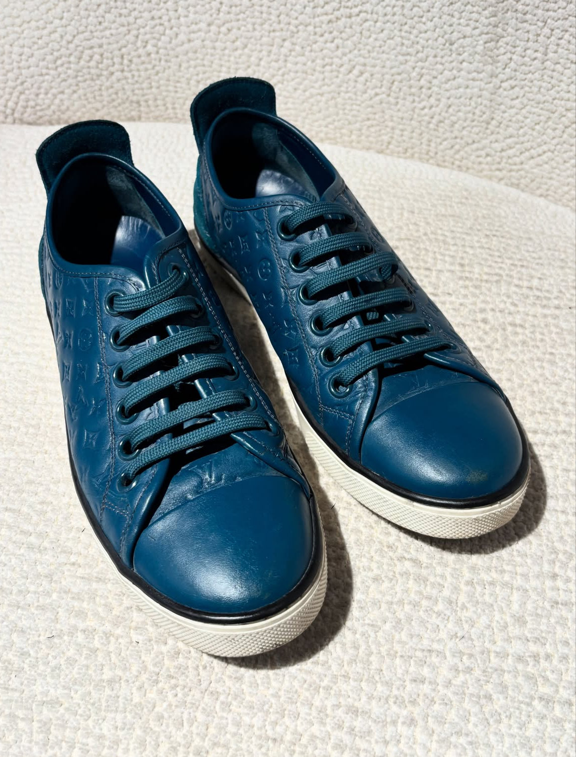 Louis Vuitton Sneakers – Blue Monogram - Size 38