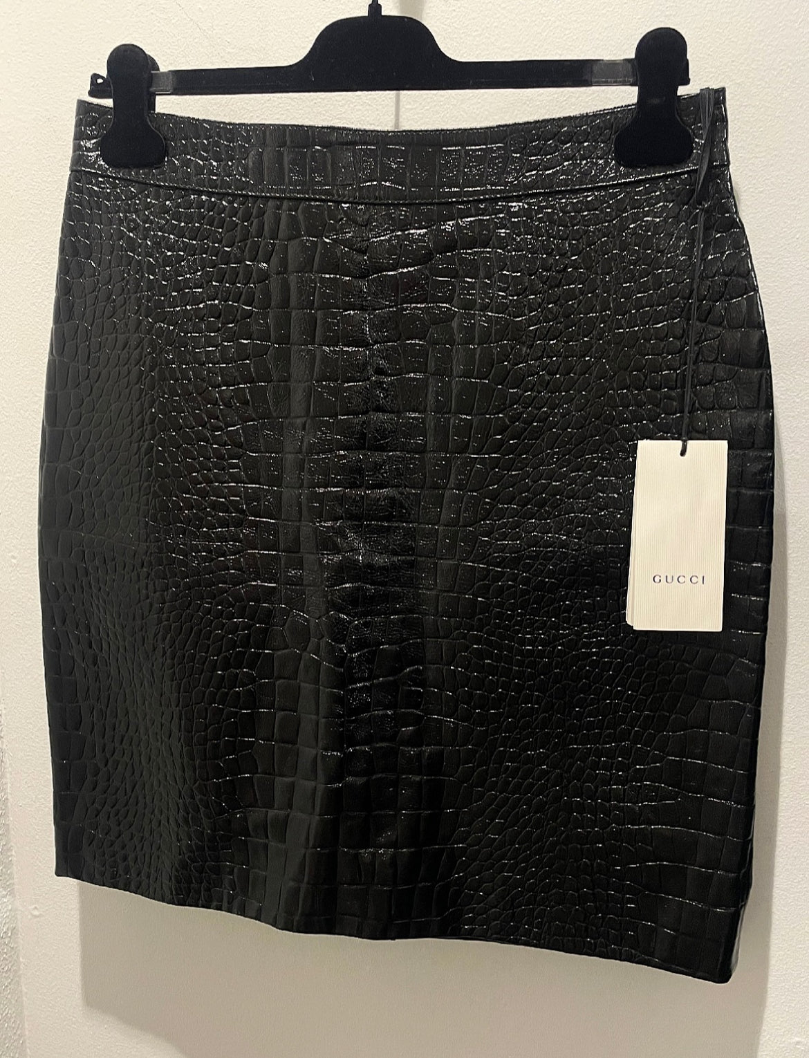 Gucci Skirt – new w tag - croco leather - S/M