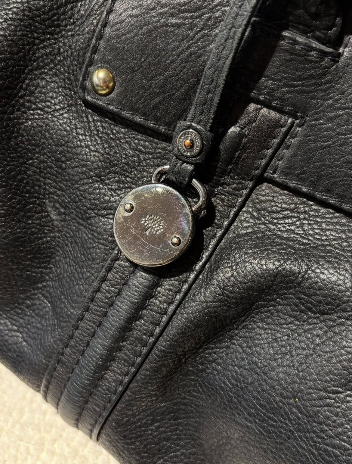 Mulberry - Black Calfskin & Gold Hardware