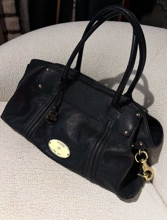 Mulberry - Black Calfskin & Gold Hardware