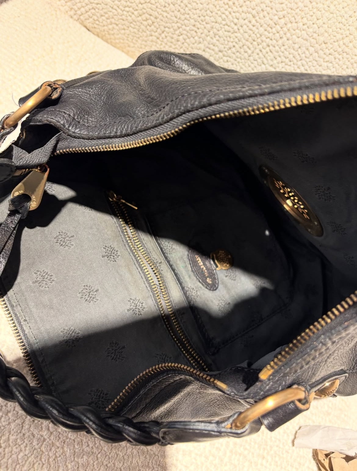 Mulberry - Black Calfskin & Gold Hardware