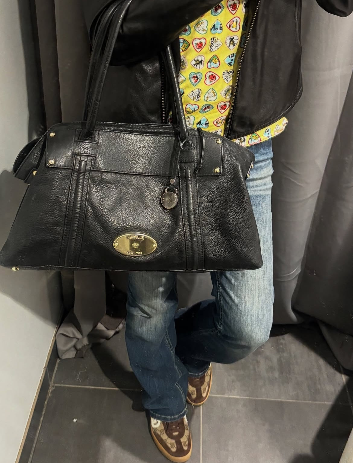 Mulberry - Black Calfskin & Gold Hardware