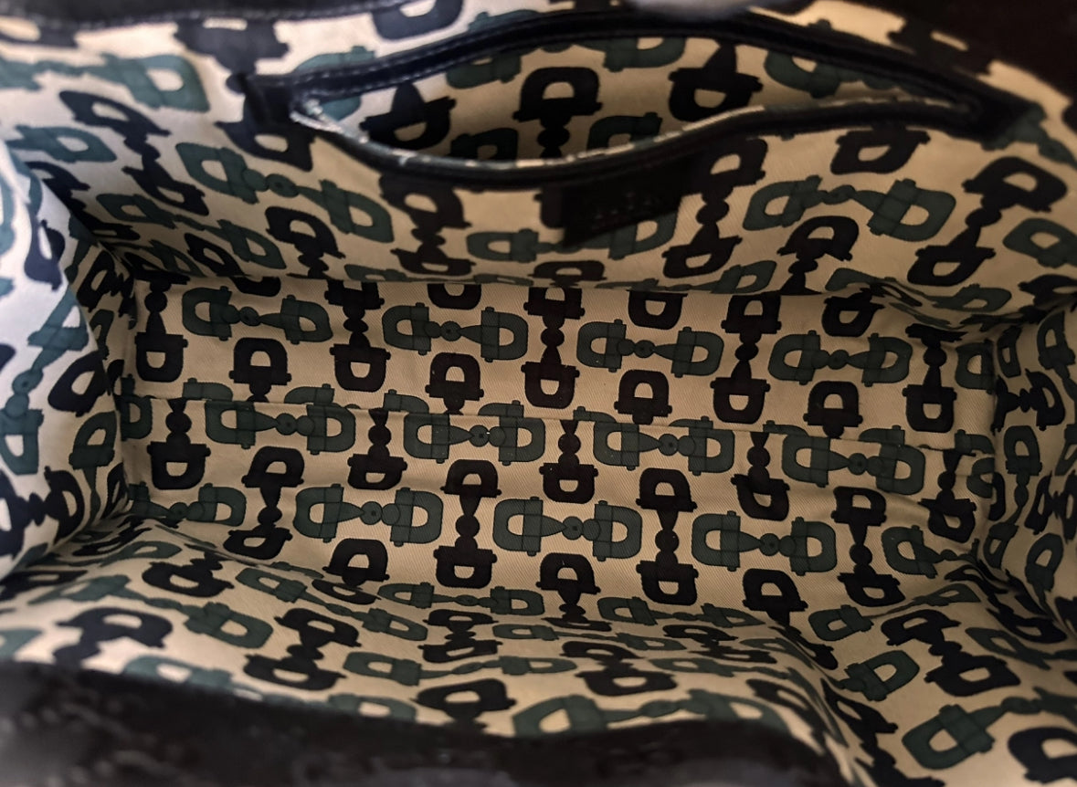 Gucci Guccissima Bag - Black Monogram Leather & Gold Hardware