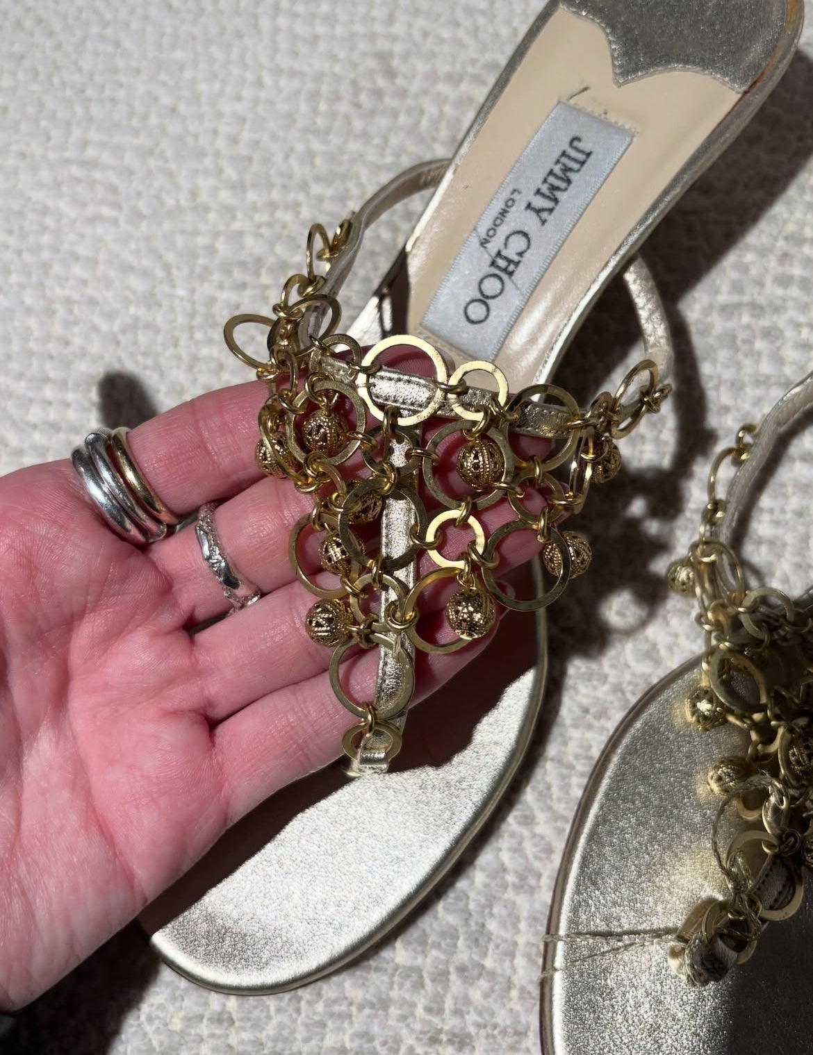 Jimmy Choo sandals Gold - EU 38