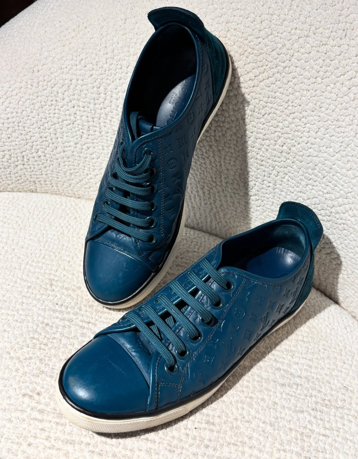 Louis Vuitton Sneakers – Blue Monogram - Size 38